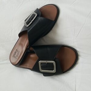 Naturalizer Forrest Sandal, Black, Sz 9